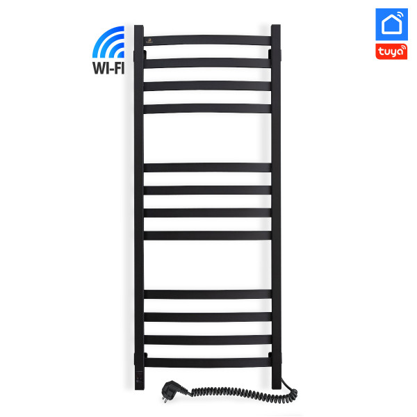Рушникосушарка електрична Navin Avalon 480х1200 Sensor правобічна з Wi-Fi, колір - чорний муар