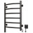 Heated towel rail Camellia 480x600 Sensor right with timer, black moire