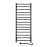 Electric heated towel rail Navin Grandis 480x1200 Sensor right with timer, black moire