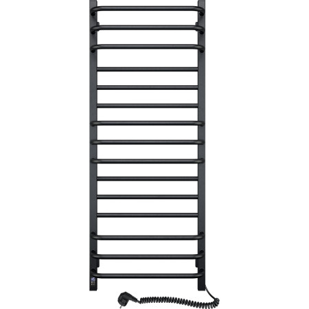 Electric heated towel rail Navin Grandis 480x1200 Sensor right with timer, black moire