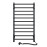 Heated towel rail Grandis 480x800 Sensor right with timer, black moire