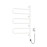 Heated towel rail Fouette 480x800 Sensor with timer, white