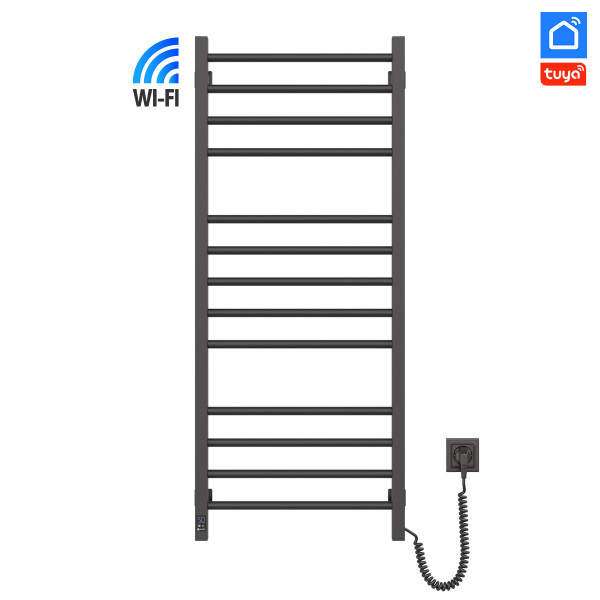 Рушникосушка Navin Класик Квадро 500х1200 Sensor з Wi-Fi, права, чорний муар