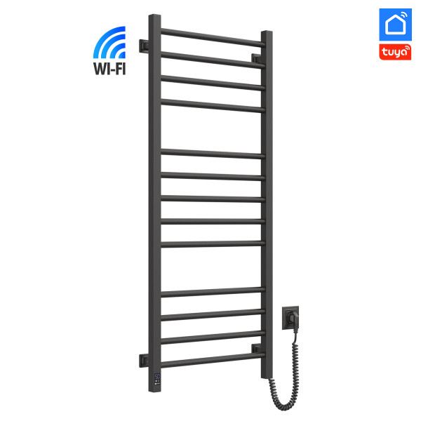 Рушникосушка Navin Класик Квадро 500х1200 Sensor з Wi-Fi, права, чорний муар