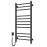 Heated towel rail Classic Quadro 500x1000 Sensor left with timer, black moire