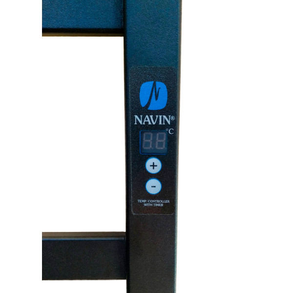 Рушникосушка електрична NAVIN Авангард 480х1200 Digital (таймер), ліва, чорна