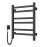 Heated towel rail Avangard 480x600 Sensor left with timer, black moire