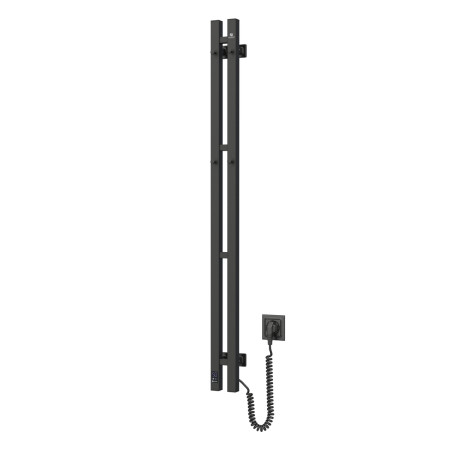 Heated towel rail Navin Silhouette Quadro 90x1200 Sensor right, black moire