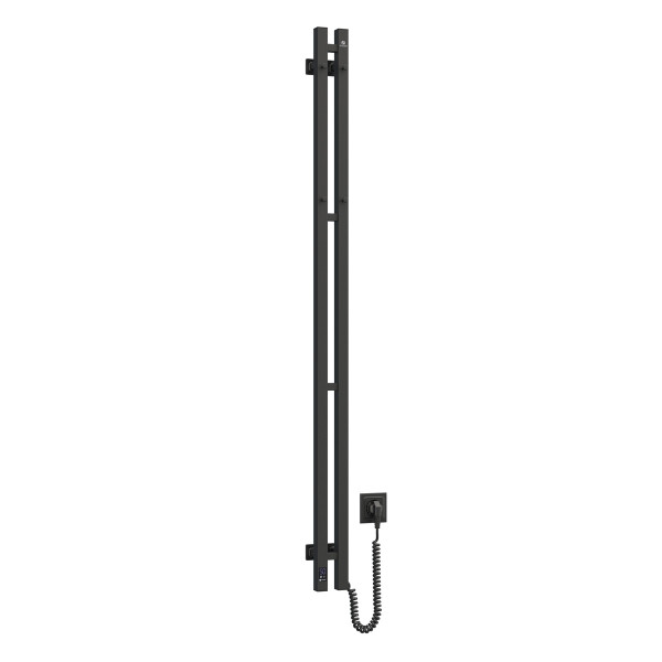 Electric heated towel rail NAVIN Silhouette Quadro 90x1500 Sensor right, black moire