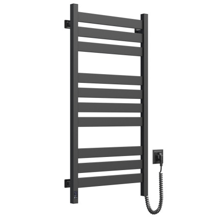 Heated towel rail Largo 500x1000 Sensor right with timer, black moire