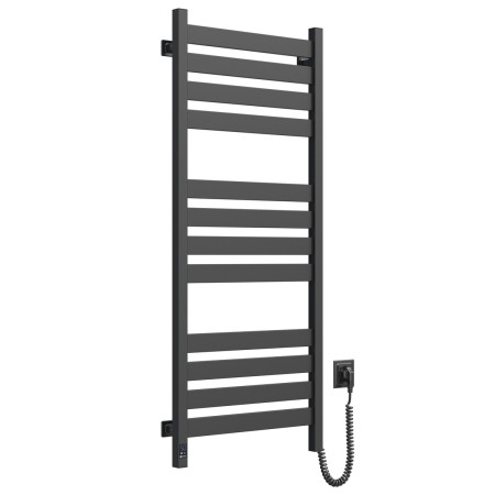 Heated towel rail Largo 500x1200 Sensor right with timer, black moire