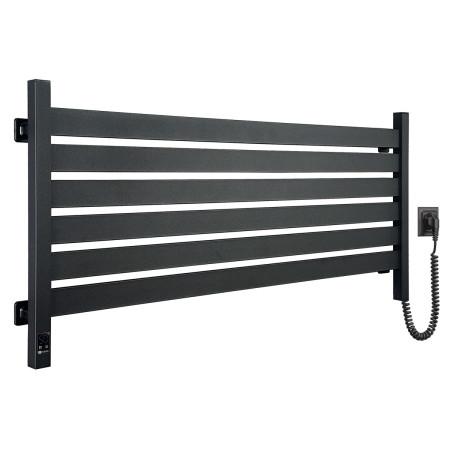 Электрическое полотенцесушитель NAVIN Largo 1100х500 Sensor с Wi-Fi, широкий правосторонний, чёрный муар
