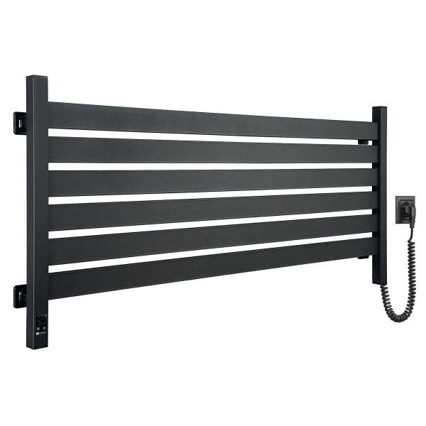 Електрична рушникосушка NAVIN Largo 1100х500 Sensor з Wi-Fi, широка правобічна, чорний муар