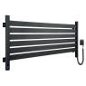 Електрична рушникосушка NAVIN Largo 1100х500 Sensor з Wi-Fi, широка правобічна, чорний муар