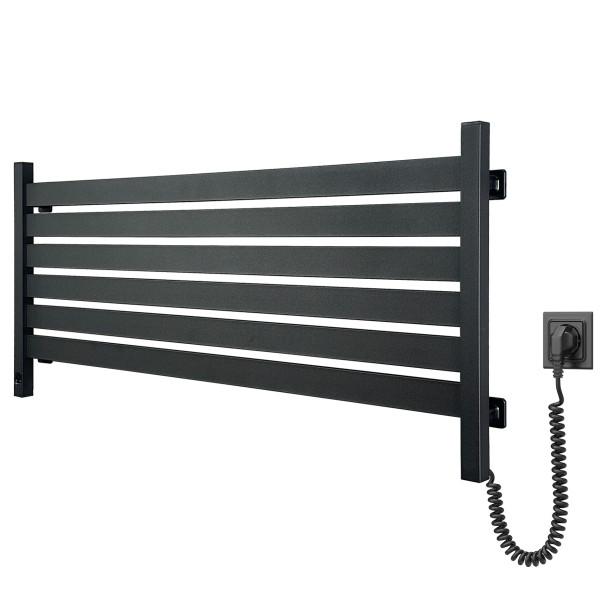 Електрична рушникосушка NAVIN Largo 1100х500 Sensor з Wi-Fi, широка правобічна, чорний муар