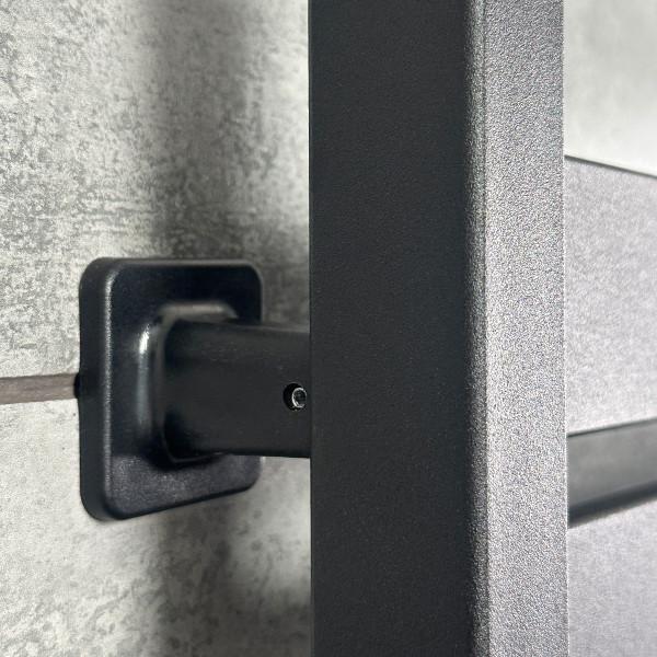 Электрическое полотенцесушитель NAVIN Largo 1100х500 Sensor с Wi-Fi, широкий левосторонний, чёрный муар