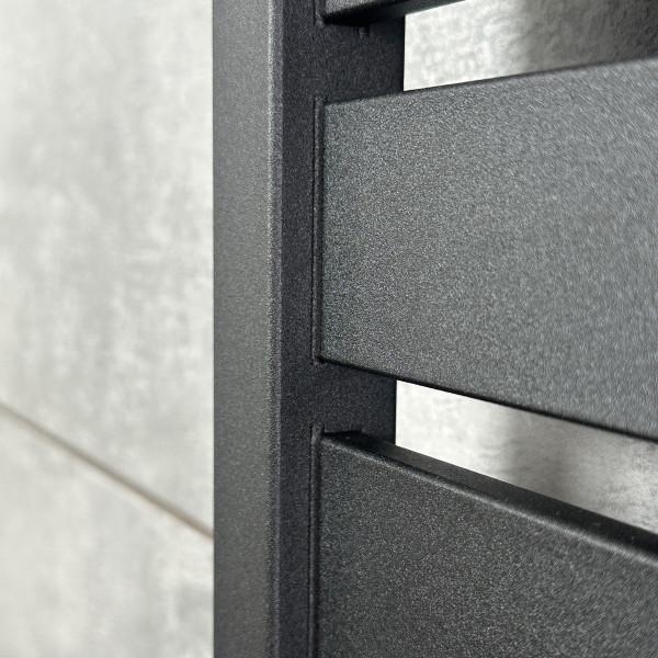 Электрическое полотенцесушитель NAVIN Largo 1100х500 Sensor с Wi-Fi, широкий левосторонний, чёрный муар