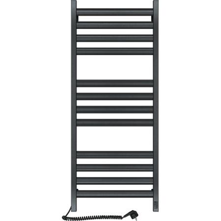 Полотенцесушитель электрический NAVIN Ellipse 500х1200 Sensor с Wi-Fi левый, черный муар