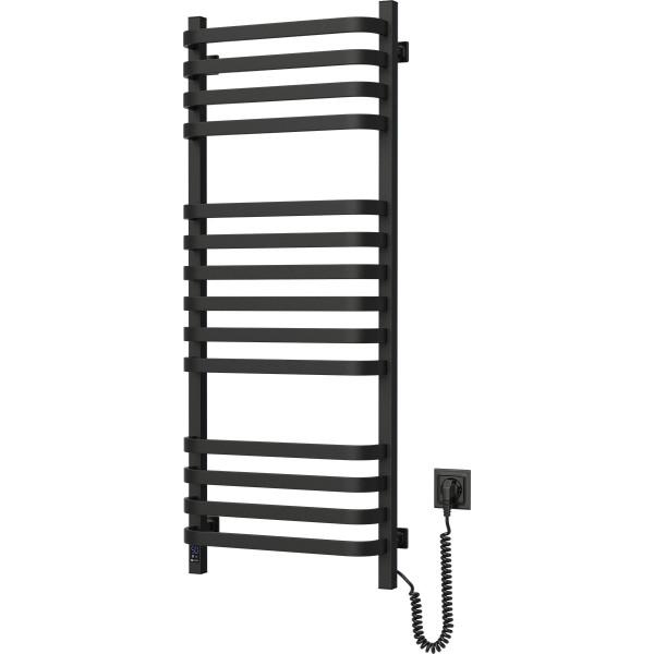 Electric heated towel rail Navin Stugna 480x1200 Sensor Wi-Fi, right black moire