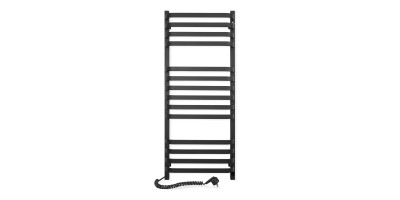 Electric heated towel rail Navin Stugna 480x1200 Sensor left black moire