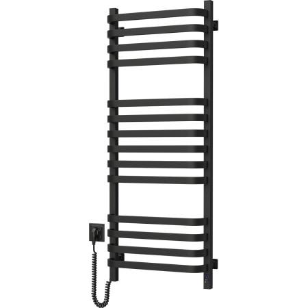 Electric heated towel rail Navin Stugna 480x1200 Sensor Wi-Fi, left black moire