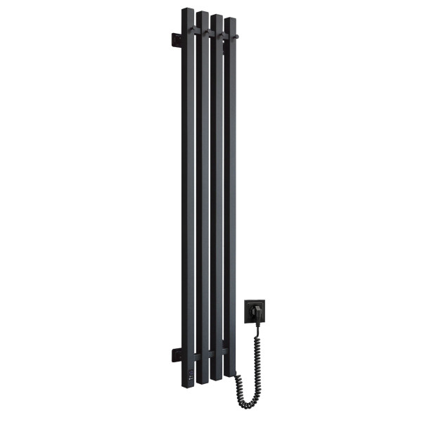 Electric towel dryer Navin Levante 210x1200 Sensor right-hand, black moiré