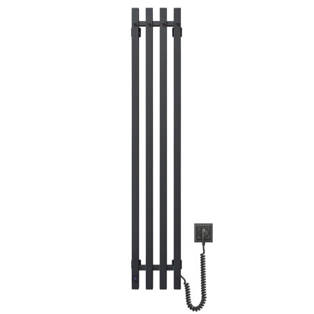 Electric heated towel rail Navin Levante 210x1200 Sensor right, black moire