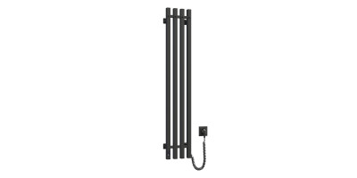 Electric heated towel rail Navin Levante 210x1200 Sensor right, black moire