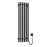 Electric heated towel rail Navin Levante 330x1200 Sensor right, black moire