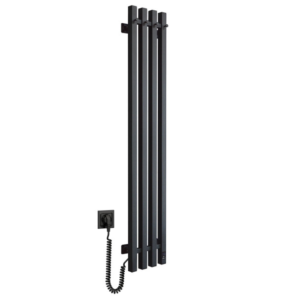 Electric towel dryer Navin Levante 210x1200 Sensor left-hand, black moiré