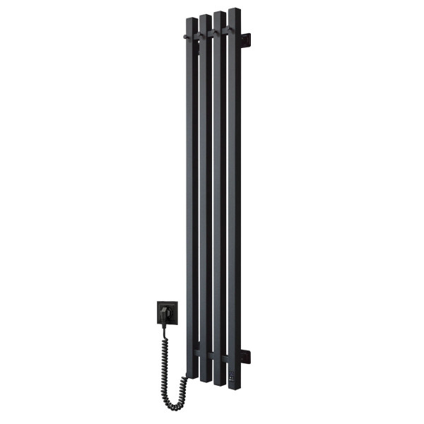 Electric towel dryer Navin Levante 210x1200 Sensor left-hand, black moiré