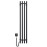 Electric heated towel rail Navin Levante 210x1200 Sensor left, black moire