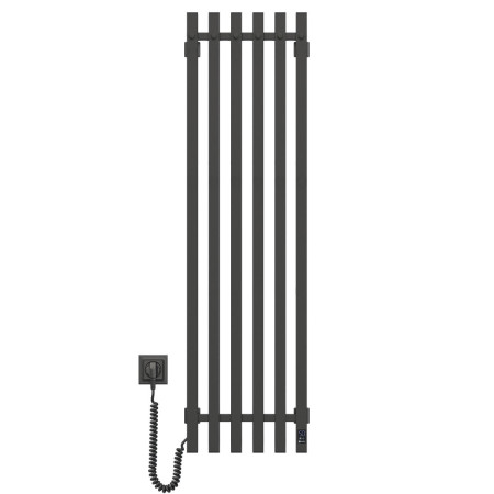 Electric heated towel rail Navin Levante 330x1200 Sensor left, black moire