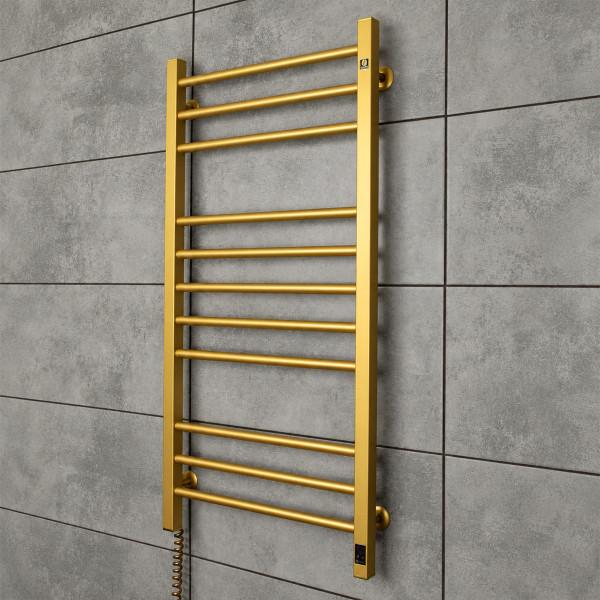 NAVIN Classic Quadro 500×1000 Sensor Electric Towel Warmer in Matt Gold