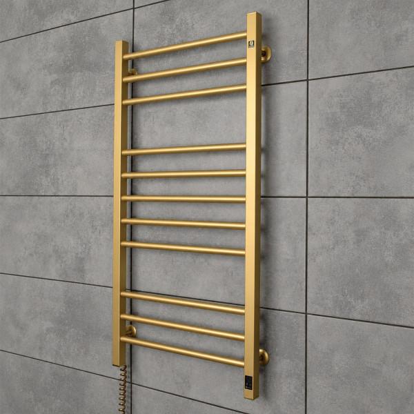 NAVIN Classic Quadro 500×1000 Sensor Electric Towel Warmer in Matt Gold