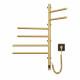 Heated towel rail Arabesque 480x800 Sensor with timer, matte gold