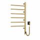 Heated towel rail Arabesque 480x800 Sensor with timer, matte gold
