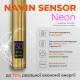 Heated towel rail Arabesque 480x800 Sensor with timer, matte gold