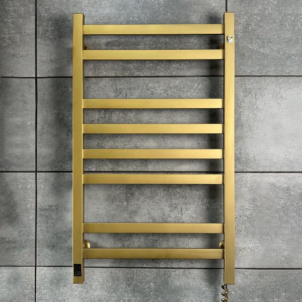 Електрична рушникосушарка NAVIN Авангард 480×800 Sensor, права, матове золото