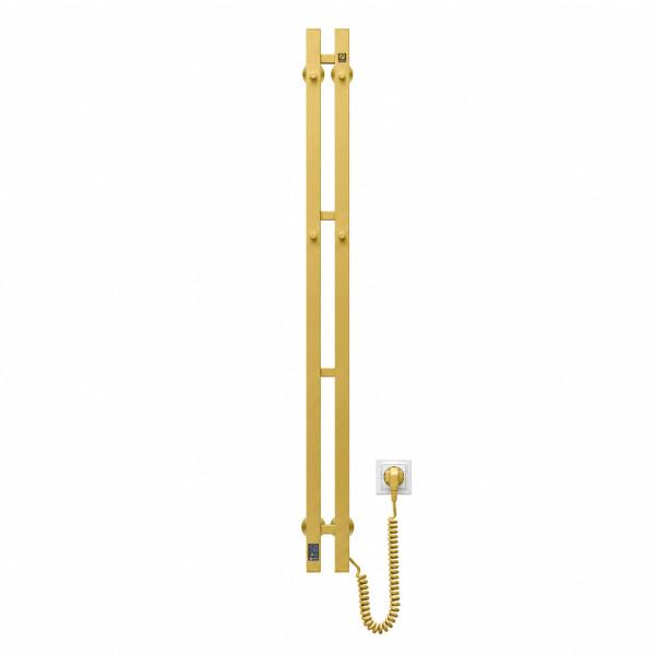Electric towel warmer NAVIN Silhouette Quadro 90×1200 Sensor, right, matte gold