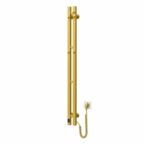 Electric towel warmer NAVIN Silhouette Quadro 90×1200 Sensor, right, matte gold