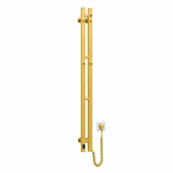 Electric towel warmer NAVIN Silhouette Quadro 90×1200 Sensor, right, matte gold