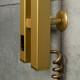 Electric towel warmer NAVIN Silhouette Quadro 90×1200 Sensor, right, matte gold