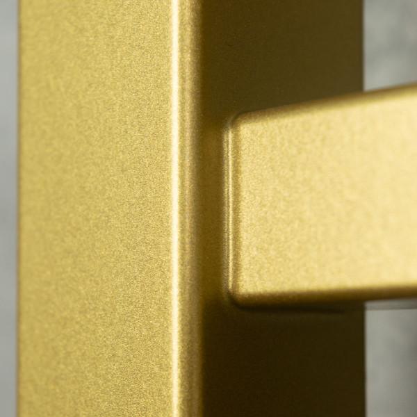 Electric towel warmer NAVIN Silhouette Quadro 90×1200 Sensor, right, matte gold