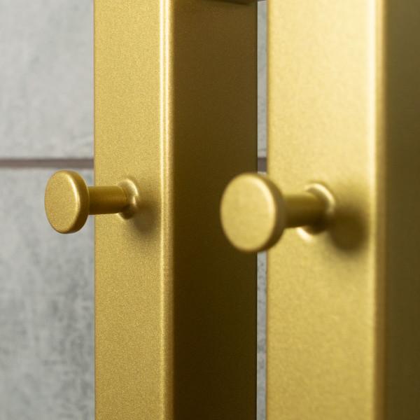 Electric towel warmer NAVIN Silhouette Quadro 90×1200 Sensor, right, matte gold
