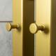Electric towel warmer NAVIN Silhouette Quadro 90×1200 Sensor, right, matte gold