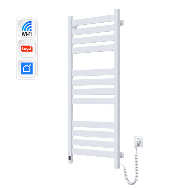 Рушникосушка Largo 500х1200 Sensor з Wi-Fi, правобічна з таймером, білий оксамит