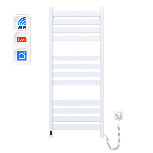 Рушникосушка Largo 500х1200 Sensor з Wi-Fi, правобічна з таймером, білий оксамит