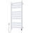 Heated towel rail Largo 500x1000 Sensor left with timer, white velvet