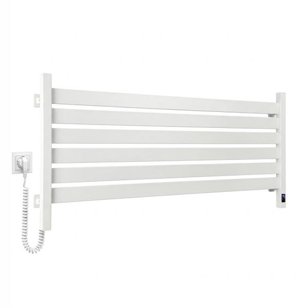Електрична рушникосушка NAVIN Largo 1100х500 Sensor з Wi-Fi, широка лівобічна, білий оксамит